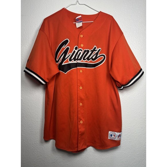 Majestic San Francisco Giants Vintage Authentic Baseball Button Jersey Size XXL - Picture 1 of 12